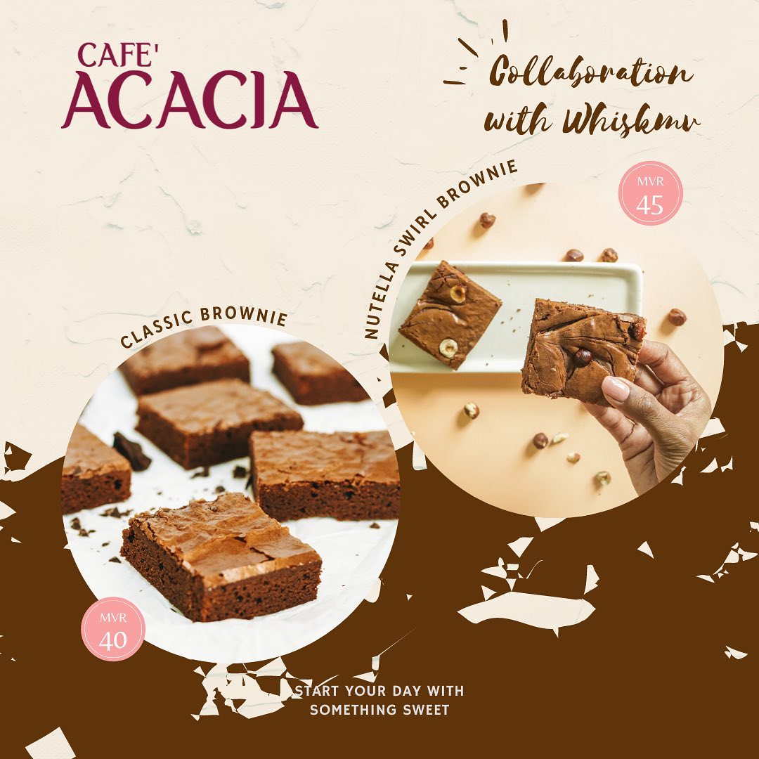 whiskmv's tweet photo. Our Classic Brownies &amp; Nutella Swirl Brownies are now available at Cafe Acacia in Hulhumale. Brownie slices can be served with a scoop of ice cream if you prefer.🍦😃
Drop by and treat yourself! https://t.co/zz07UiBuwU