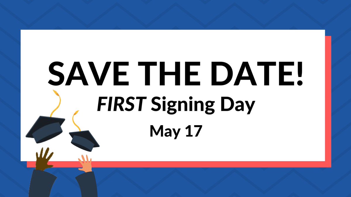 Hey graduating FIRST seniors! Did you know FIRST Signing Day is on 5/17? Join the celebration on TikTok by shouting-out the graduating seniors on your team! Be sure to follow FIRST on TikTok by 5/13 for a video that you can duet: hubs.ly/Q019RtsQ0 #FIRSTAlumni