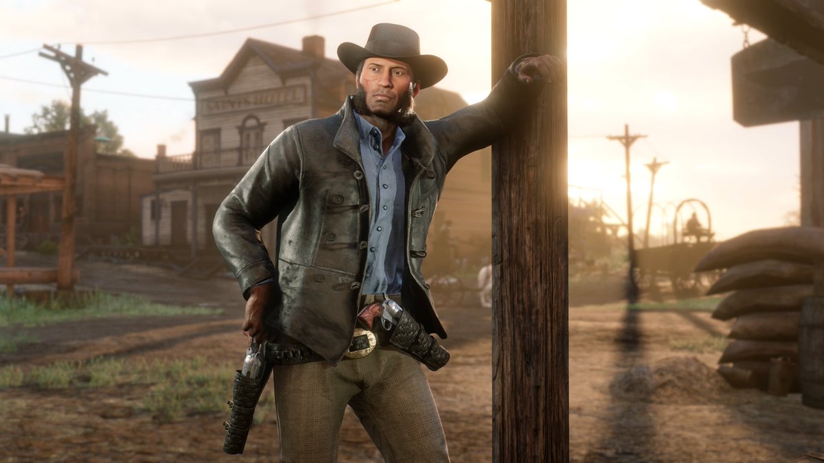 screenshot of Red Dead Online character