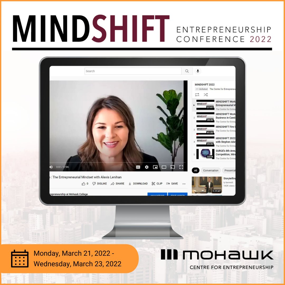 Did you miss our MINDSHIFT Entrepreneurship Conference this year? You're in luck! The featured workshops and panel discussions are now available on our YouTube channel for your viewing. Check out the "MINDSHIFT 2022" playlist for the full catalog: ow.ly/m56n50J45AV