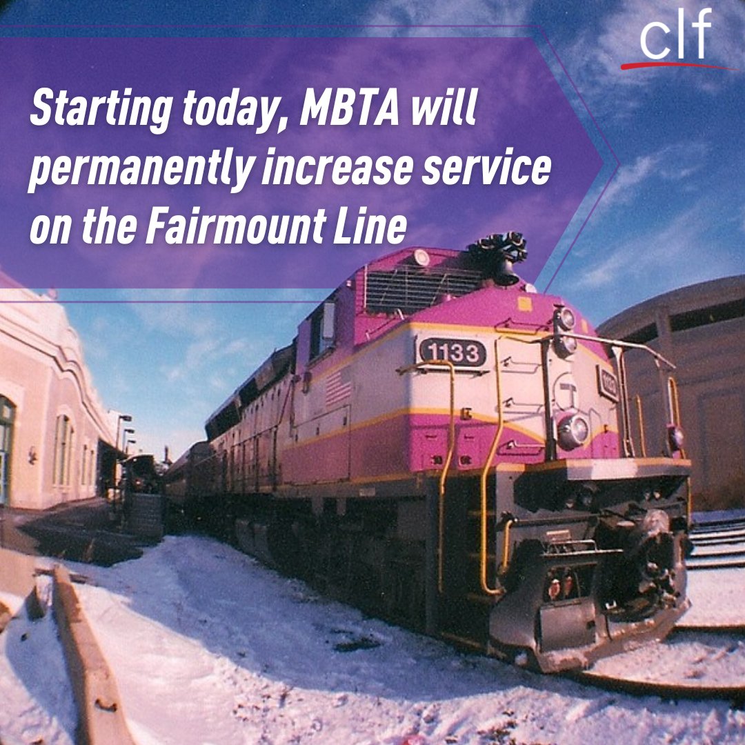 CLF's tweet photo. Tune in to our Instagram Stories or follow along on Twitter for live coverage from today's #FairmountLine event starting at 1:30! https://t.co/13g9Y51uW5