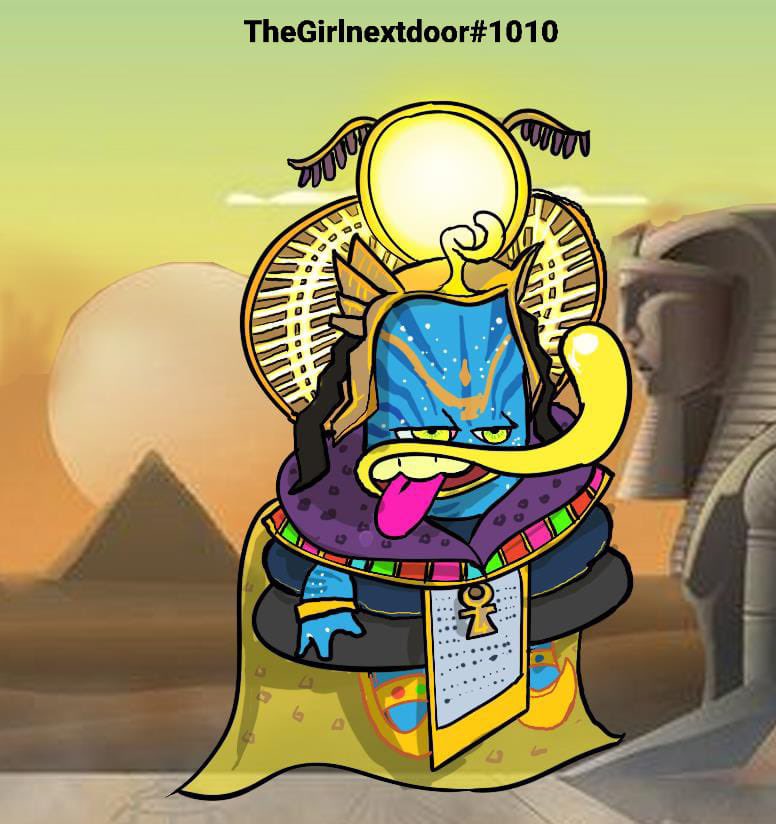 Queenenigma7's tweet photo. Having a hard time choosing between these two Egyptian ballers. I love the art and I’m passionate about what @BubblegooseXYZ  is building. It’s a pleasure to be part of this. Let’s blow this up until @iamcarljones and @BubblegooseXYZ  sees it🥰 BALLOUT❤️ https://t.co/i70ZZPx897