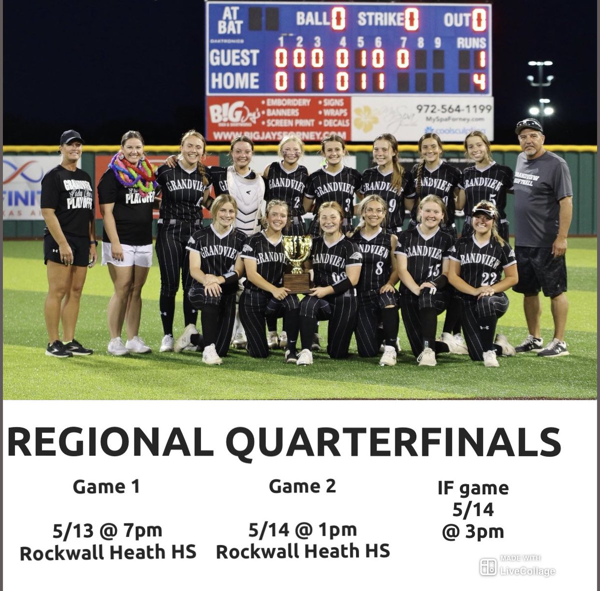Regional Quarterfinals🖤🥎🦓🤍 🚨Grandview 🆚 Whitesboro🚨LETS GOOOOOOOOO #grandviewladyzebras <a href="/b_caydin/">Caydin B</a> <a href="/morganhollidayy/">Morgan</a> <a href="/MooreKierstyn/">Kierstyn Moore</a> <a href="/KylaJohnson05/">Kyla Johnson</a> <a href="/ExtraInningSB/">EXTRA INNING SOFTBALL</a> <a href="/NsrMatt/">Matt Wilkins</a> <a href="/ZebraSportsHome/">Zebra Sports Network</a> <a href="/CTRsports/">Times-Review Sports</a> <a href="/Los_Stuff/">Carlos Arias</a> <a href="/txhssoftball/">Texas HS Softball</a> <a href="/LegacyLegendsS1/">Legacy & Legends Softball</a> <a href="/Coach_Shippy/">Vanessa Shippy (Fletcher)</a>