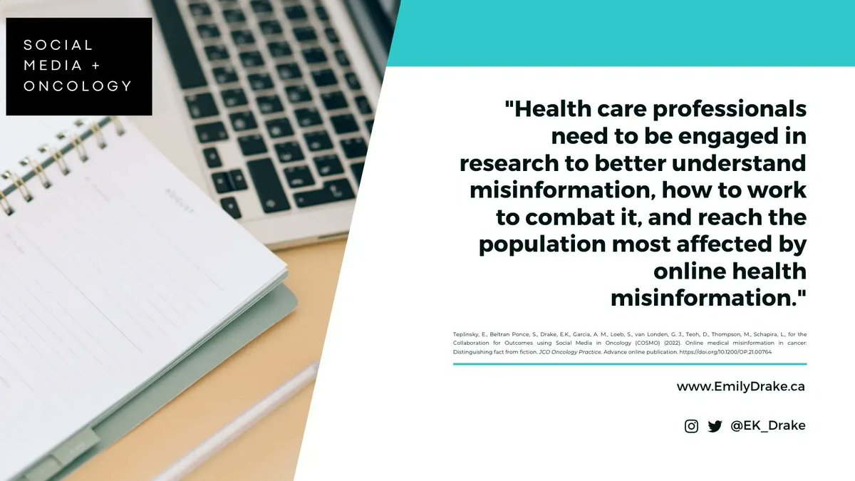 🚨 New publication: Online Medical Misinformation in #Cancer: Distinguishing Fact From Fiction For more 👉 bit.ly/3P4mDBf @drteplinsky @SaraBelPonMD @LoebStacy @GvanLondenMD @DeannaTeoh @mtmdphd @l_schapira + #CosmoOnc Anna Meredith Garcia #AYACSM #AcademicTwitter