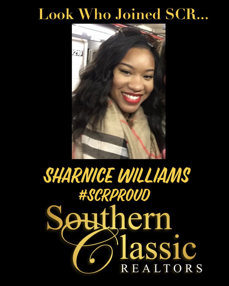 HambyTime's tweet photo. Welcome to our Southern Classic Realtors Family!
Sharnice Williams serves the Atlanta and surrounding areas. She will be teaming up with Carea King.
We are thrilled to be in business with her. π€ππ€ππ€
#SCRProud https://t.co/IaNgI6q7A2