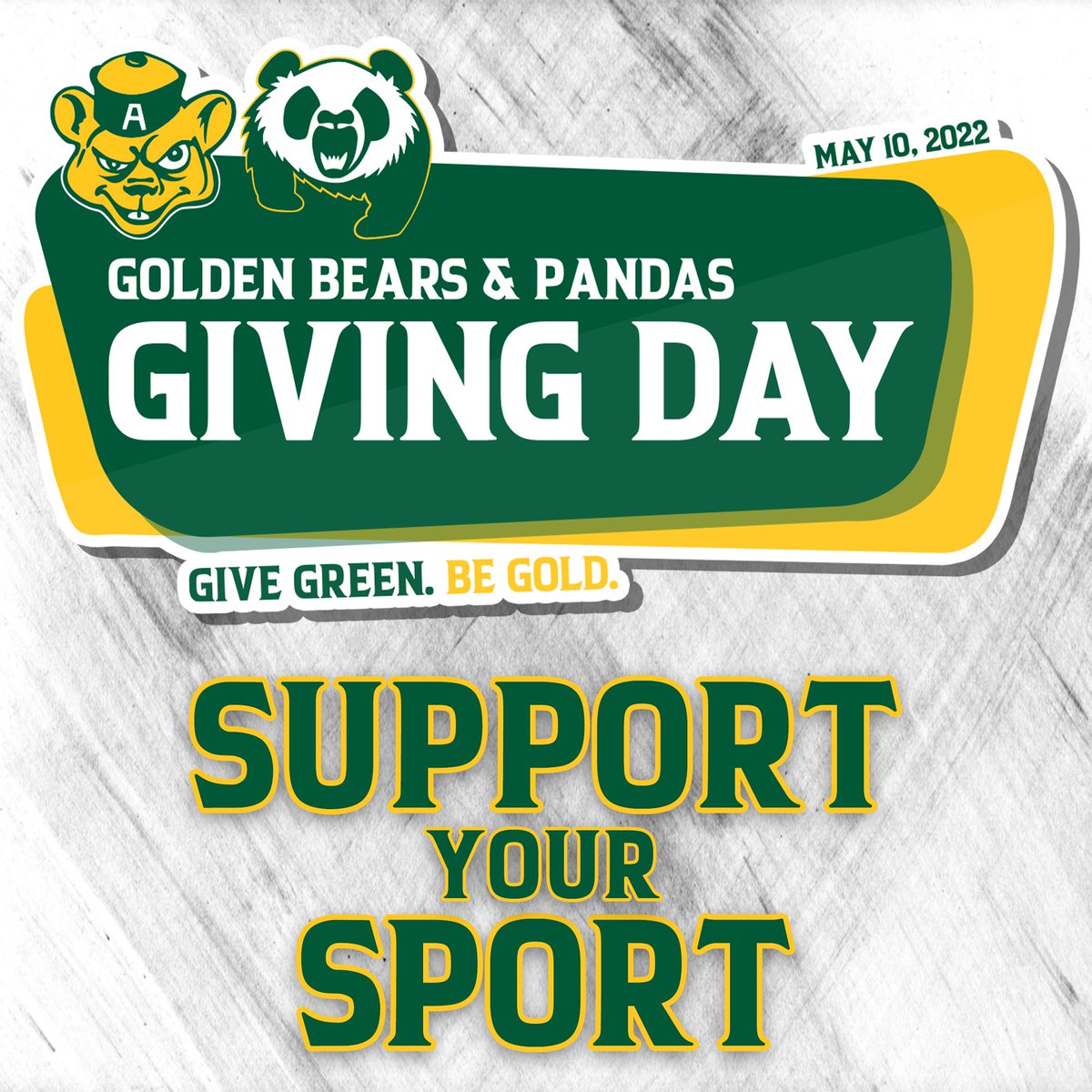 UAlberta Golden Bears & Pandas (@bearsandpandas) on Twitter photo 𝗚𝗜𝗩𝗜𝗡𝗚 𝗗𝗔𝗬 🐻 🐼
Today is <a href="/UAlberta/">University of Alberta</a> GIVING DAY! Support the team of your choice and ensure that student-athletes have the resources to compete and excel at the highest level.
bearsandpandas.ca/givingday 𝗚𝗜𝗩𝗜𝗡𝗚 𝗗𝗔𝗬 🐻 🐼
Today is <a href="/UAlberta/">University of Alberta</a> GIVING DAY! Support the team of your choice and ensure that student-athletes have the resources to compete and excel at the highest level.
bearsandpandas.ca/givingday