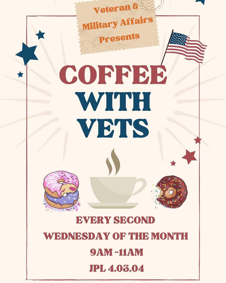 UTSAVeterans's tweet photo. We know everyone is hitting the books hard because its finals so come take a coffee break with us and get that caffeine boost to get you through the week! Judge Peter Sakai will be joining us to speak with our student veterans. #utsa #utsaveterans #rowdyvets #coffeewithvets https://t.co/Hyb4E9JYu0