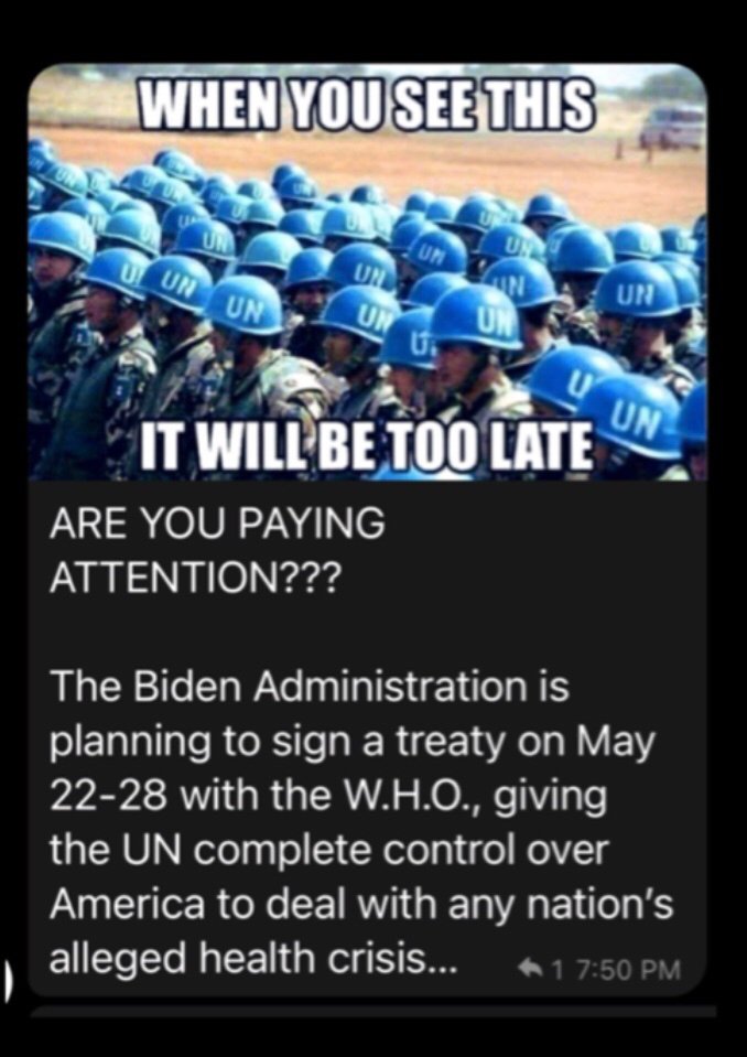The wHO will control the US