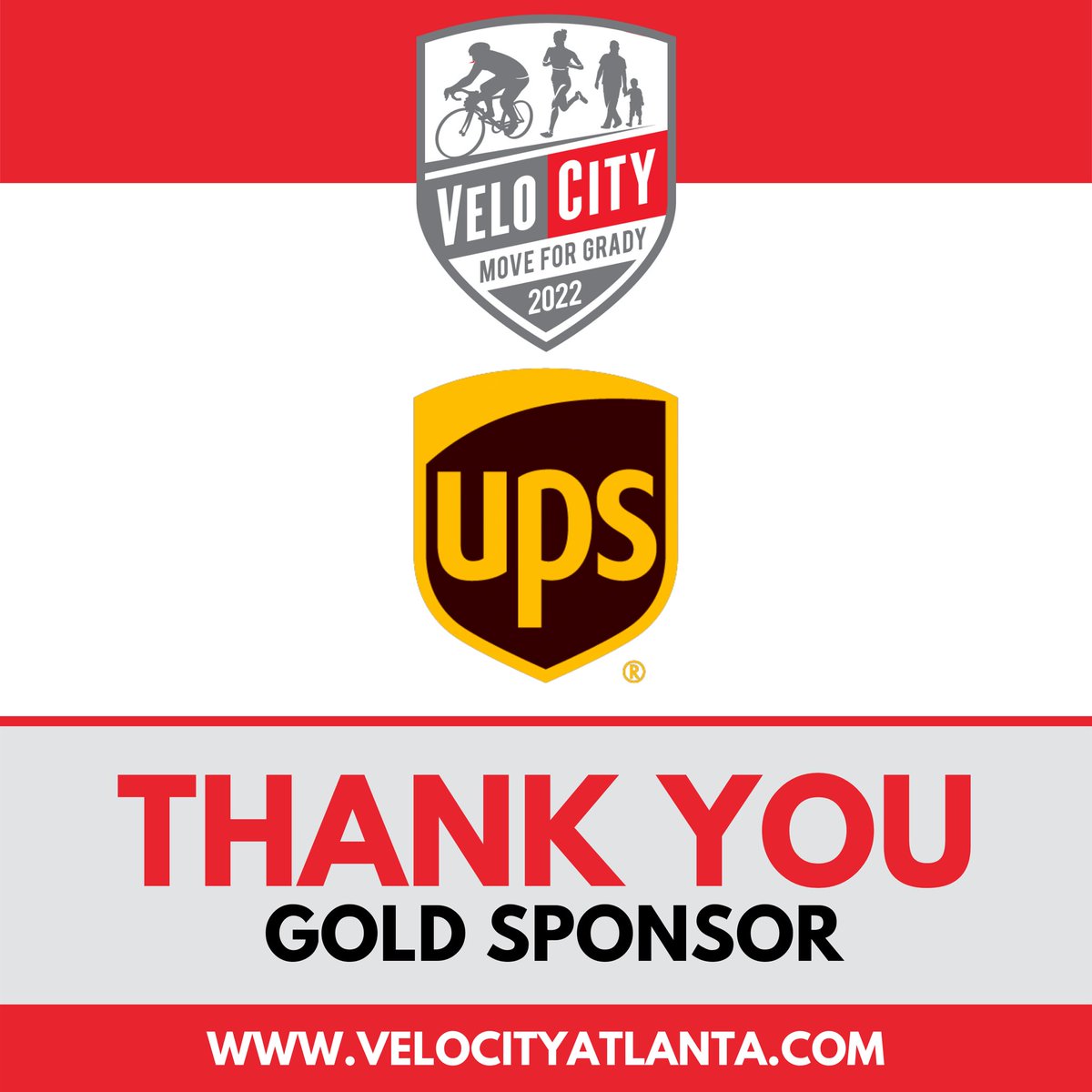 MoveForGrady's tweet image. Keeping Atlanta healthy is a team effort, we rely on the support of sponsors like @UPS to keep us moving. A HUGE thanks for their support of Grady and VeloCity 2022! #MoveForGrady