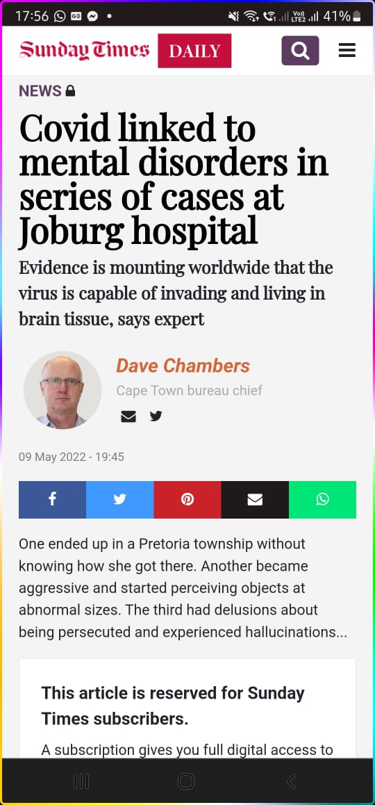 I can't believe I have to say this but <a href="/TimesLIVE/">Times LIVE</a> how could you possibly justify paywalling a critical piece of health information that is likely not discussed on any international platforms, given its South African origin?  #COVID19