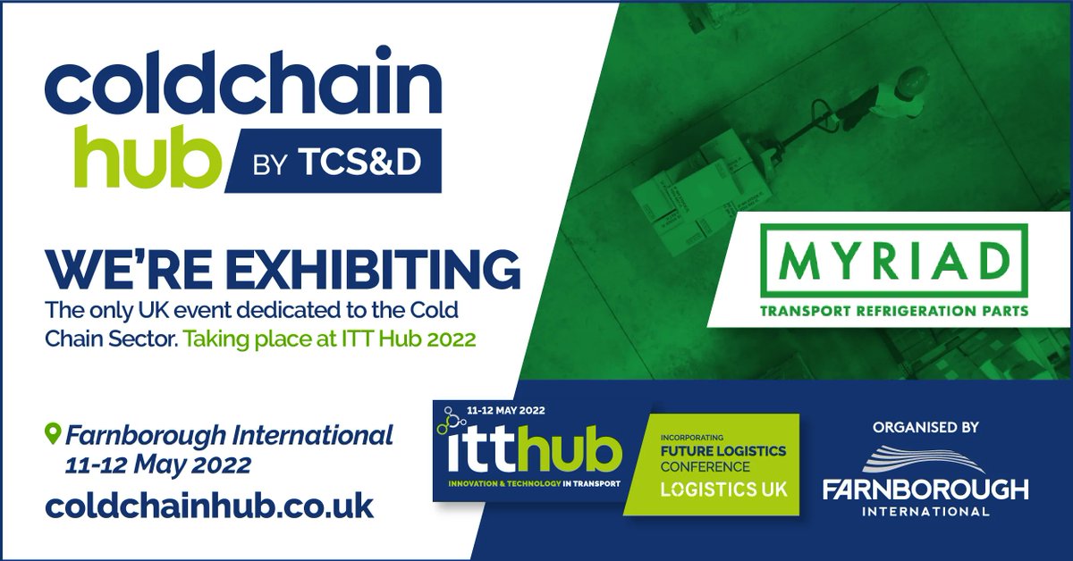 Exhibitor Profile: Myriad
Website: buff.ly/3sTGska 
Twitter: <a href="/myriadparts/">Myriad Parts</a>
Event Profile: buff.ly/3pXLUlR 
#ITTHUB #NetZero #Transport #Innovation #Technology #Logistics #RideDrive #Exhibition #Conference #Bus #Coach #Truck #Van #ColdChain #TCSD