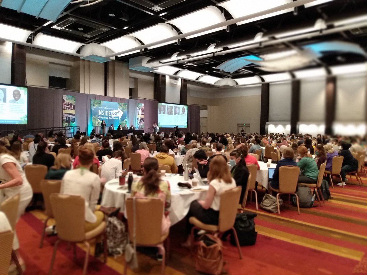 DianaRohini's tweet photo. Kim Moore Bailey,CEO @JusticeOutside set the tone for the 1st panel by thanking the @ChildrenNature board and staff. Gratitude was abundant in her thoughtful words to a packed audience. #InsideOut2022 #naturalists #environmentaleducators #NatureForEveryone https://t.co/PaMUUvlWUs