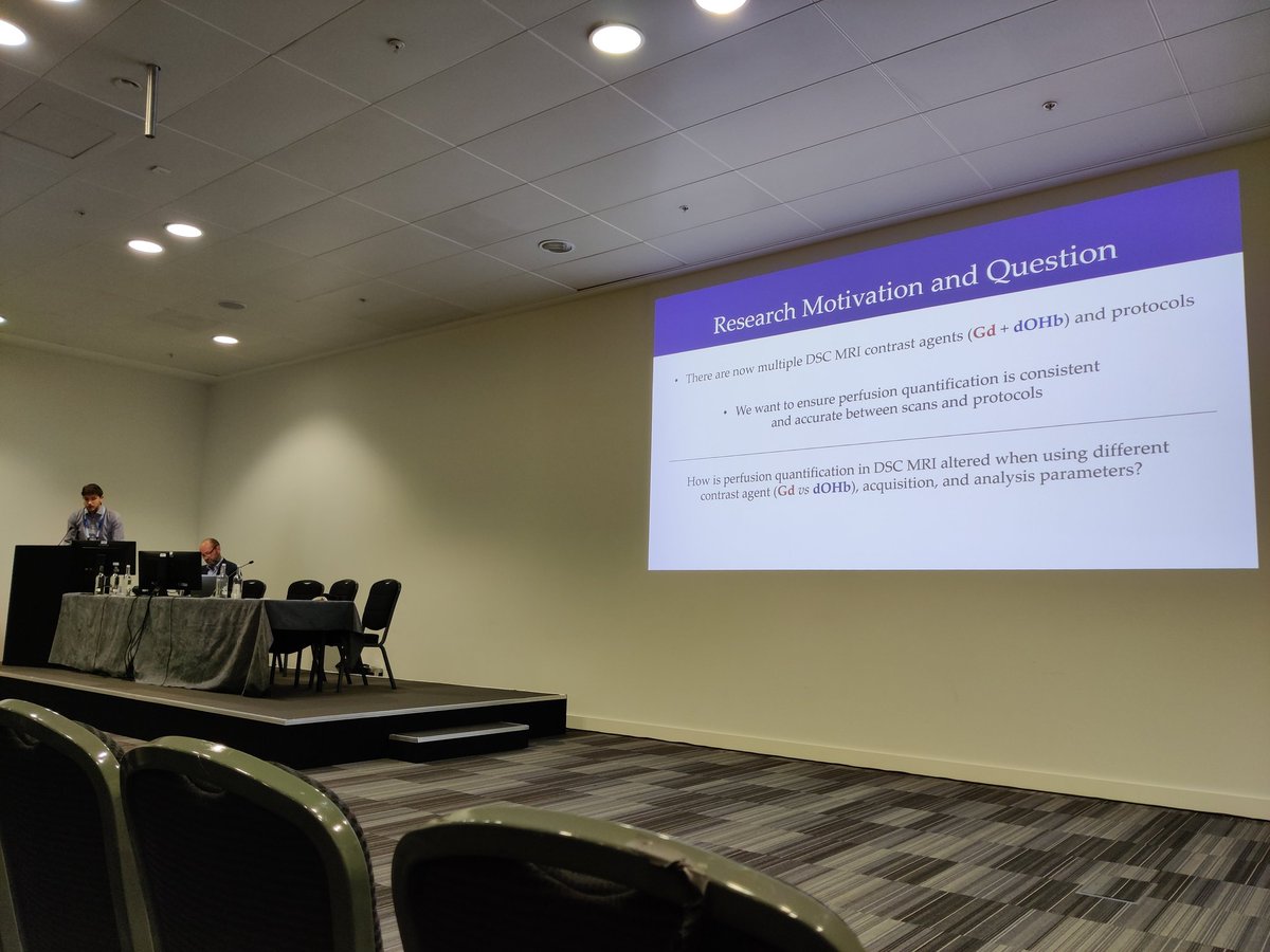 srirangakashyap's tweet photo. #ISMRM22 
Jacob Schulman of @BRAINTOLab is presenting his work on "Deoxyhemoglobin versus Gadolinium as Contrast in Dynamic Susceptibility Perfusion Imaging"
In case you missed it, check out video online #3️⃣3️⃣7️⃣ https://t.co/uVKt1y5pbg