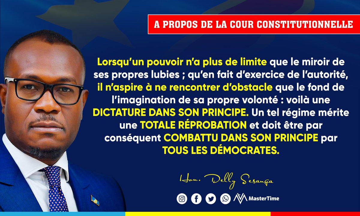 DSESANGA's tweet photo. Les changements orchestrés ce jour à la Cour const. me rappellent à cette réflexion de J. Rostand :" Il est affreux de voir revenir avec des couleurs d'avenir tout ce qu'on détestait dans le passé". Quel gâchis de voir ainsi défigurée notre oeuvre commune pour un Etat de droit ! https://t.co/VnzGr79xr3