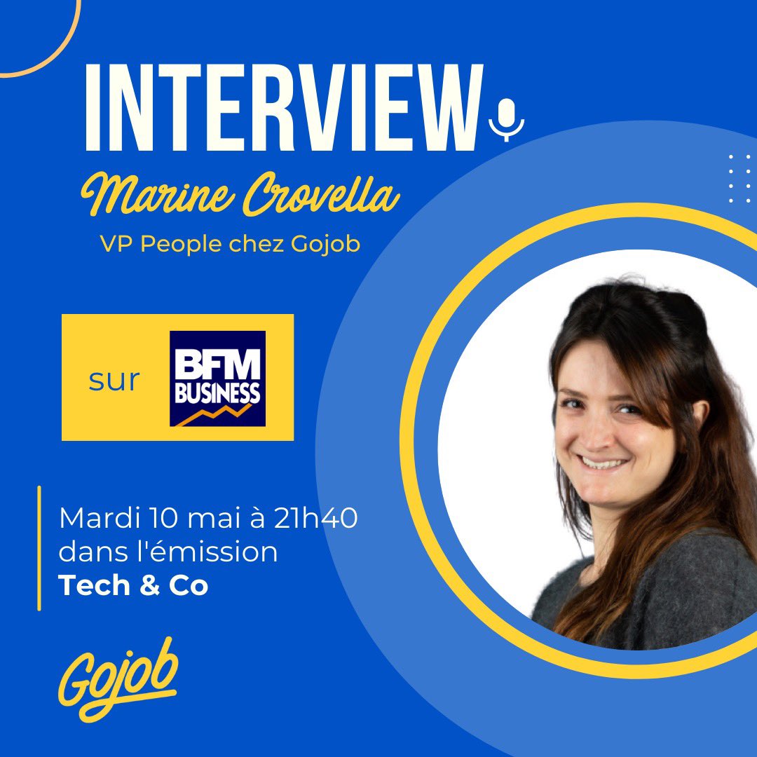 [INTERVIEW🎙📺] Ce soir, <a href="/marinecrovella/">Marine CROVELLA</a> sera l’invitée de <a href="/Fsorel/">François Sorel</a> dans l’émission @_Techco_ sur <a href="/bfmbusiness/">BFM Business</a> 
À suivre en live à partir de 21h40 👉 bfmtv.com/economie/en-di…