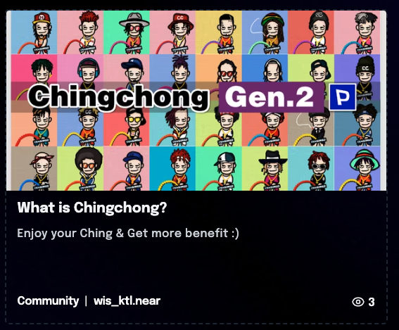 What is Chingchong?
paras.id/publication/wh…
...
#NEARcollector  #NEARNFTs #nearprotocol #parasofficial  $near #NFTTHAILAND  #NFTThaicommunity #NFTthaiartist