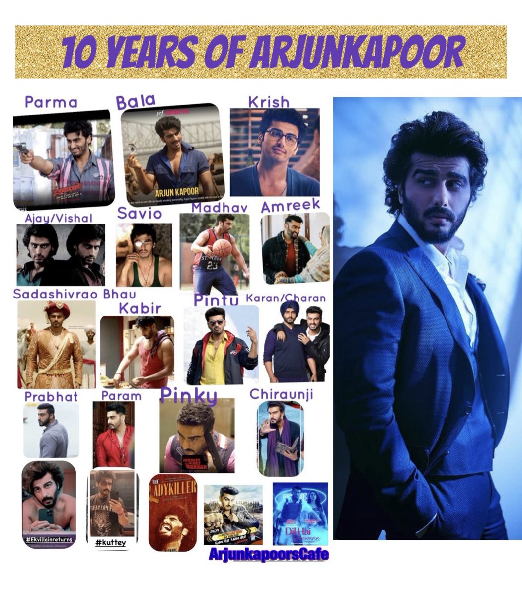 ArjunKapoorCafe's tweet photo. What a remarkable journey ππ½π―
Started as Parma with an outstanding performance in his debut movie #Ishaqzaade in 2012 π₯
Itβs 10 incredible years in Bollywood π₯π§Ώπ
Congratulations πΎ @arjunk26
#10YearsOfArjunKapoor #ADecadeOfArjunKapoor #ArjunKapoor https://t.co/L9gPFLP8lu