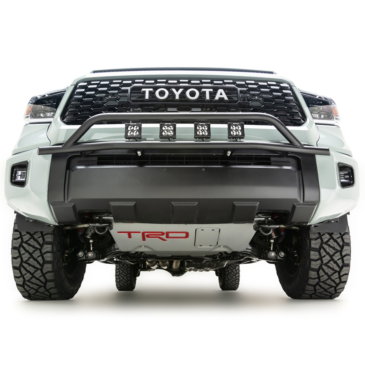 ZROADZOfficial's tweet photo. 14-21 Toyota Tundra Front Bumper LED Kit with four 3 Inch LED Pod Lights - Part # Z329661-KIT

-Includes four 3 Inch White ZROADZ LED Pod Lights, mounting brackets, wiring harness with fusible link, relay, toggle switch and all hardware

#zroadz #Toyota #Tundra #toyotatundra https://t.co/wkpM14Xjgv