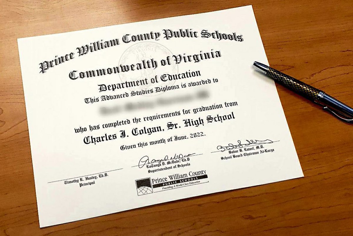 Today, I started personally signing each and every diploma. One complete and 699 to go! They’ll be ready to go June 11 @ 9 a.m. @colganhs @ColganCounselor @CCHSClass2022 #gosharks #WeAreColgan