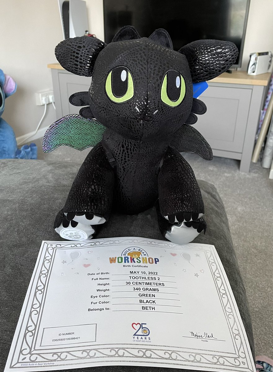limited edition toothless build a bear