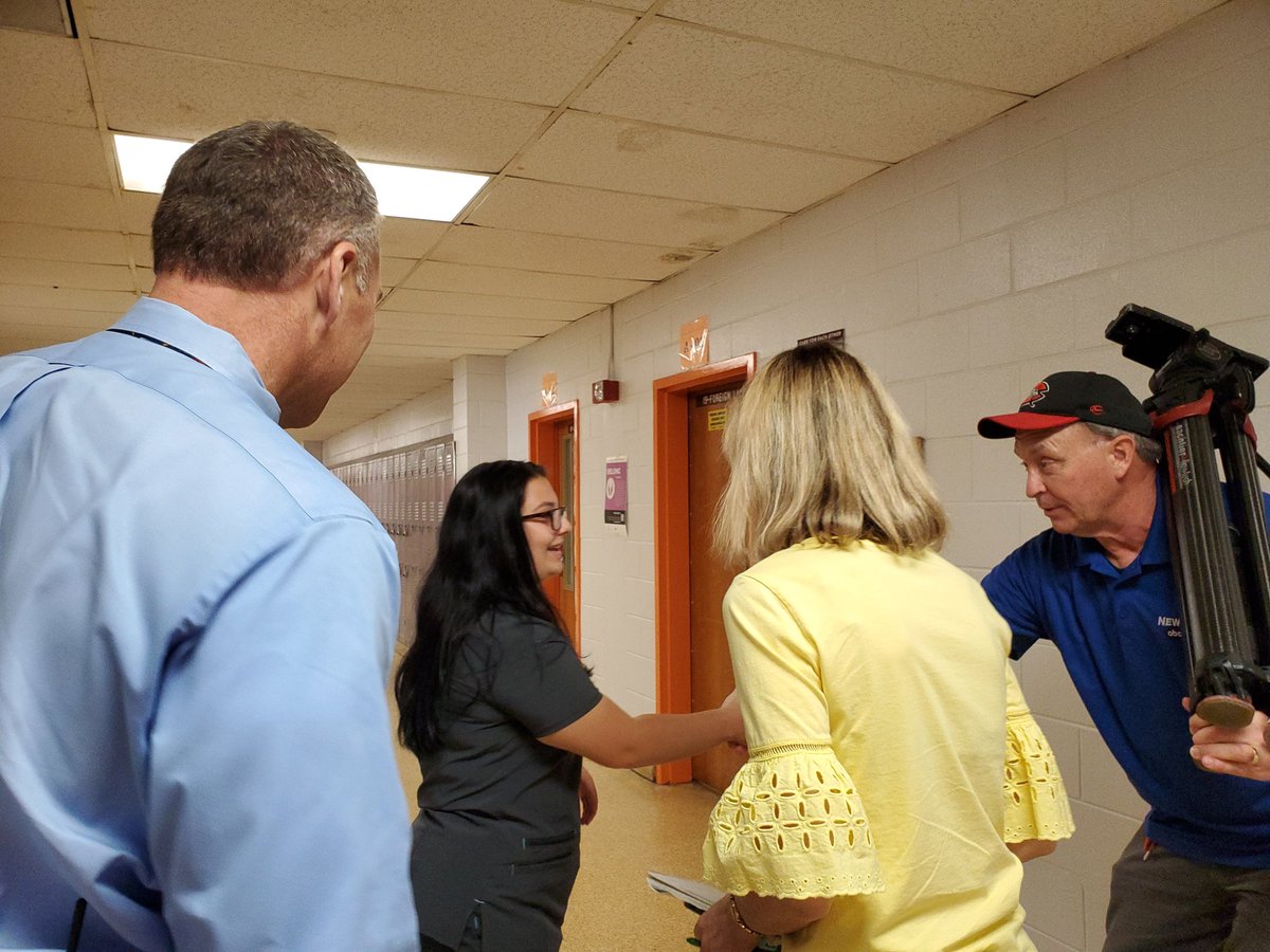A few more pictures from the surprise nomination.  #cna #hosa #futurenurse #tcsyes <a href="/TransylvaniaSch/">Transylvania County Schools</a>
