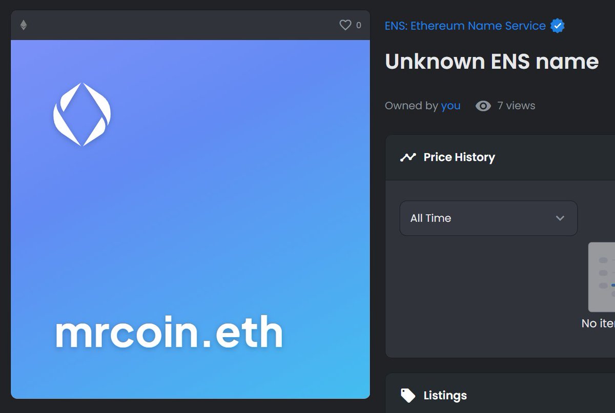 1168degen's tweet photo. MrCoin.eth, just minted it, not a bad name huh?? 😁
#Ens #ensdomains #MrCoin https://t.co/jefsL7x14j