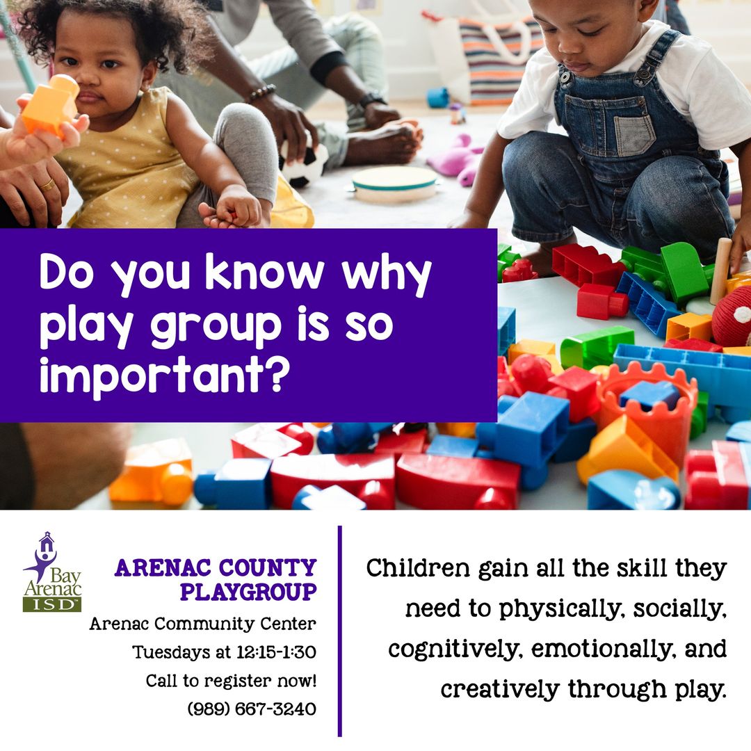 BAGreatStart's tweet photo. FREE Play Group at the Arenac Community Center in Standish on Tuesdays.
Register by calling 989-667-3240.
#bayarenacgreatstart #greatlakesbayparents #baycountymi #arenaccountymi https://t.co/Zg7pOZw6s7