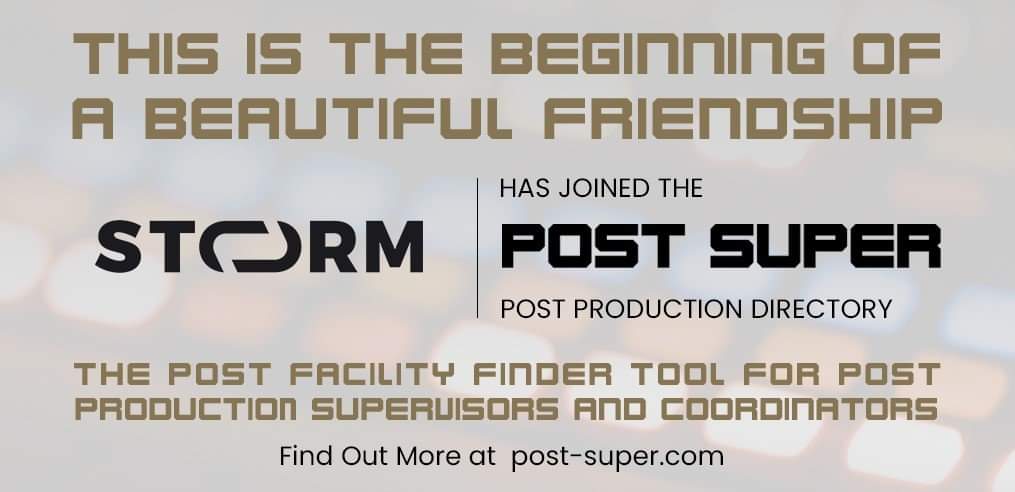 Storm_Post's tweet photo. We are proud to announce that Storm have joined the @postsupercommunity! 🎉🔁

#PostSuper #Storm #Broadcast #TV #Film #Cinema #Grading #Online #Colourists #PictureFinishing #4K #UHD #Audio #Avid #Offline #Editors #MCR #EditAssistants #ProTools #DaVinciResolve #Picture #Post https://t.co/IgHOPiNSGg