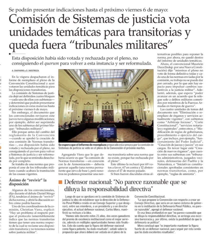 ruggero_cozzi's tweet photo. Nueva TRAMPA en la CC. Aunque ya se rechazó en Comisión y Pleno, revivieron el tema de la jurisdicción militar. Incluso había sido eliminado de las unidades temáticas de normas transitorias. Pero igual lo metieron a la fuerza, con resquicios, de modo anti-reglamentario https://t.co/cdfGeN8WNG