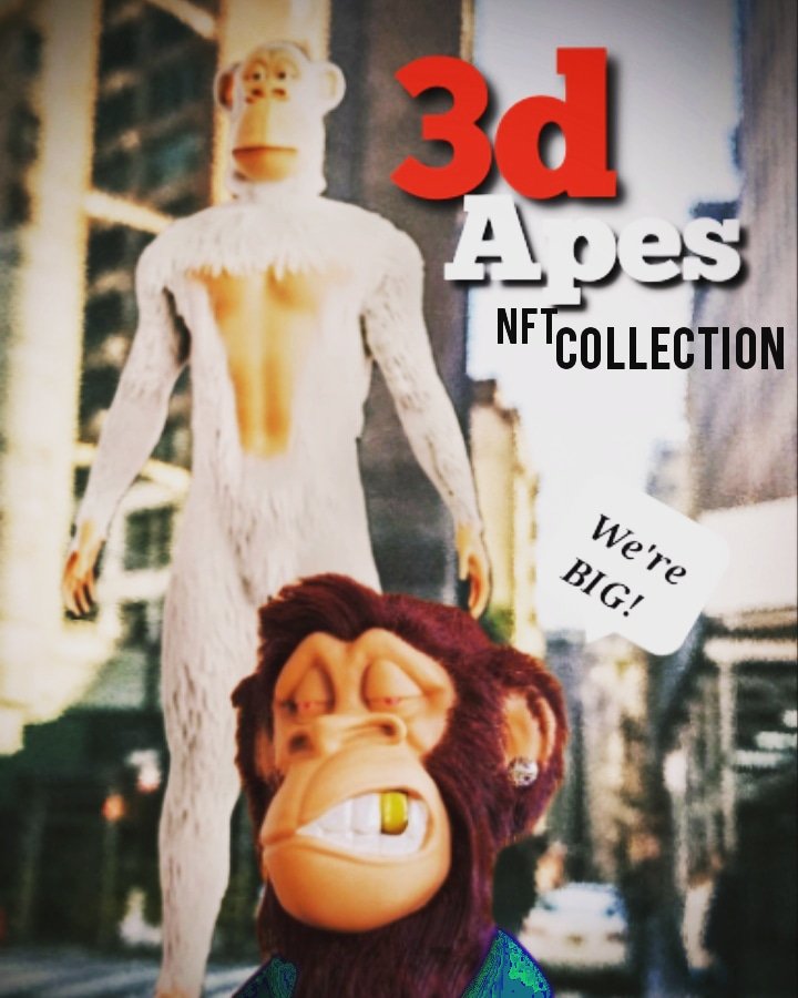 BoredApeInk's tweet photo. #3dapes #nft #3d #apes #nftart  #3dart https://t.co/EcbTgKsENW
