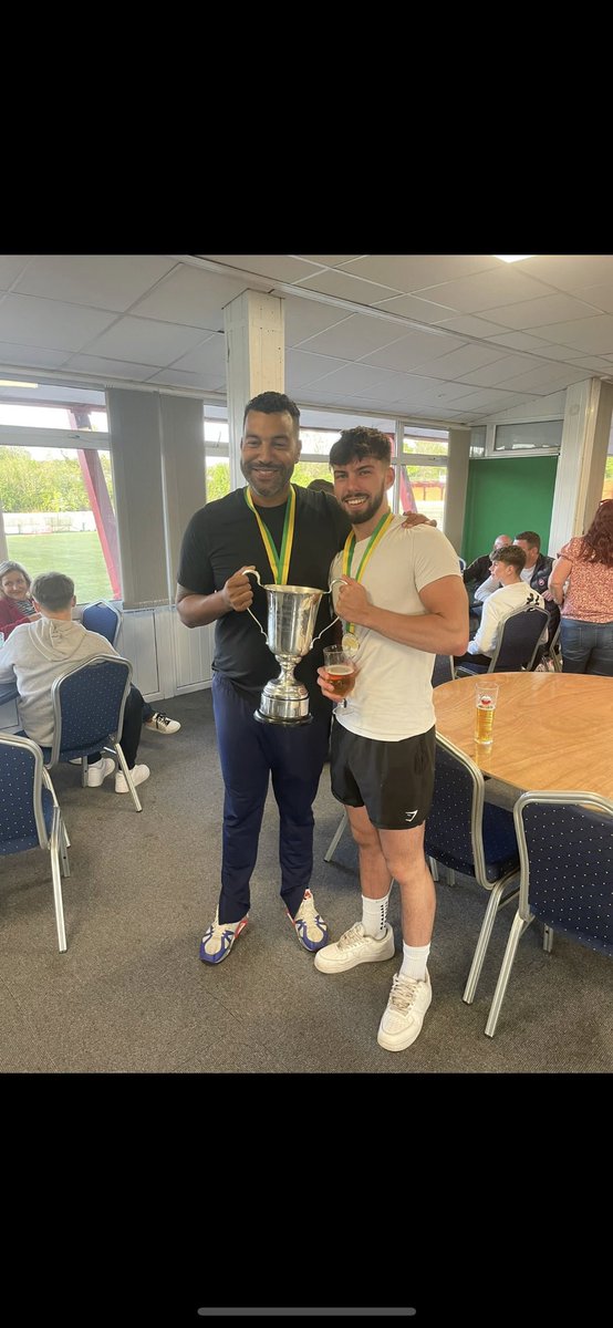 TonyDBates78's tweet photo. What a way to go out by winning the cup with @SolihullFC_team . Scored in every round then had a stinker in the final but who cares as @_HarryHayes_ and @BranstonHenry were unreal. Boots firmly hung up but memories for a lifetime. Great bunch of lads, thanks for the memories https://t.co/hx9gPOJKrm