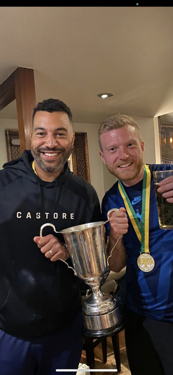 TonyDBates78's tweet photo. What a way to go out by winning the cup with @SolihullFC_team . Scored in every round then had a stinker in the final but who cares as @_HarryHayes_ and @BranstonHenry were unreal. Boots firmly hung up but memories for a lifetime. Great bunch of lads, thanks for the memories https://t.co/hx9gPOJKrm