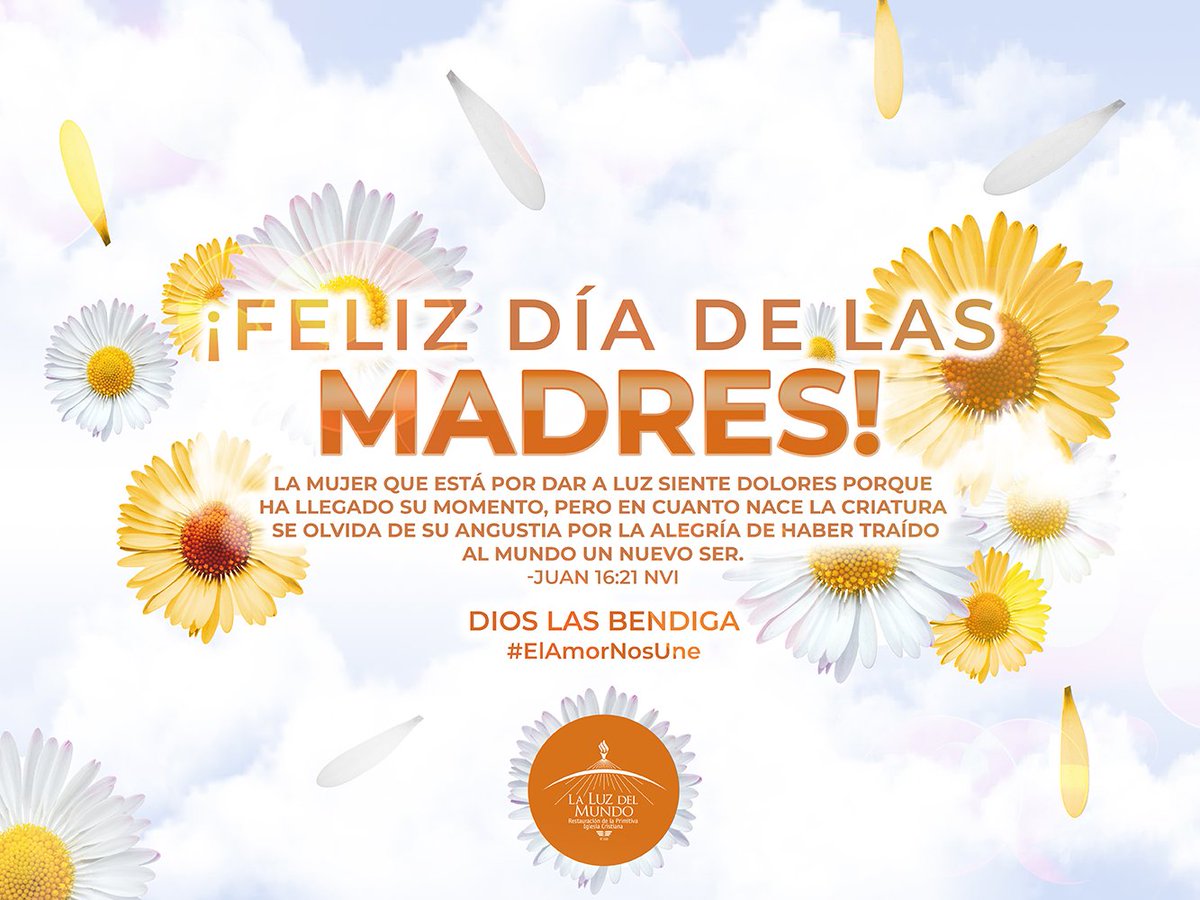 iglesialldm's tweet photo. ¡Siempre agradecidos!

Tomemos un momento para dar una palabra de gratitud, bendición y ánimo a aquellas mujeres a quien Dios ya ha bendecido al concederles ser madres.
Valoremos todo su amor;, son un regalo precioso que Dios para la humanidad.
#FelizDiaDeLasMadres
#ElAmorNosUne https://t.co/tHWzhJJ8AE