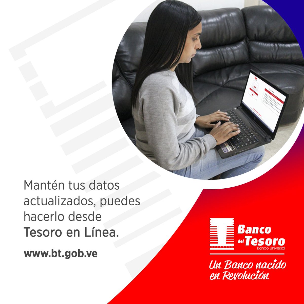 bcodeltesoro's tweet photo. ¡Ahorra tiempo!

Actualiza tus datos a través de #TesoroEnlínea opción Servicios -> Actualización  de datos 

 ¡Fácil y sencillo! https://t.co/ofGoXaPyFv