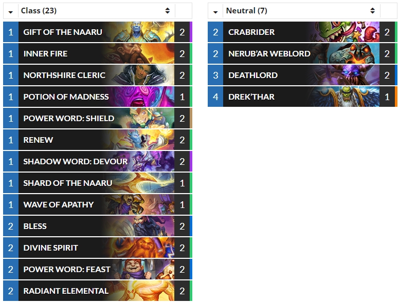 Hearthstone Top Decks💙 on Twitter "(Wild) IhatedubstepHS's 188