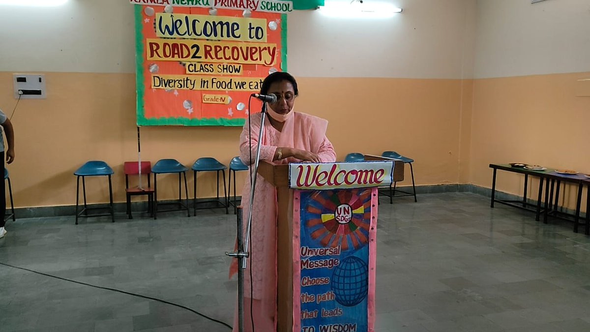 #Road2Recovery Class Show of Grade lV on Topic - Diversity of Food We Eat. Ss enthusiasticly performed in Panal Discussion, Ramp Walk, Music. Lot's of learning and fun by communication. <a href="/pkdhillon08/">ParamjeetKaurDhillon</a> <a href="/charuchhabra2/">Dr. Charu Chhabra</a> <a href="/Sujata12653490/">Sujata Sharma</a> <a href="/KnpsIndia/">KNPS Phagwara India</a> <a href="/RiseUp4SDGs/">SDG's : The Rising</a>
