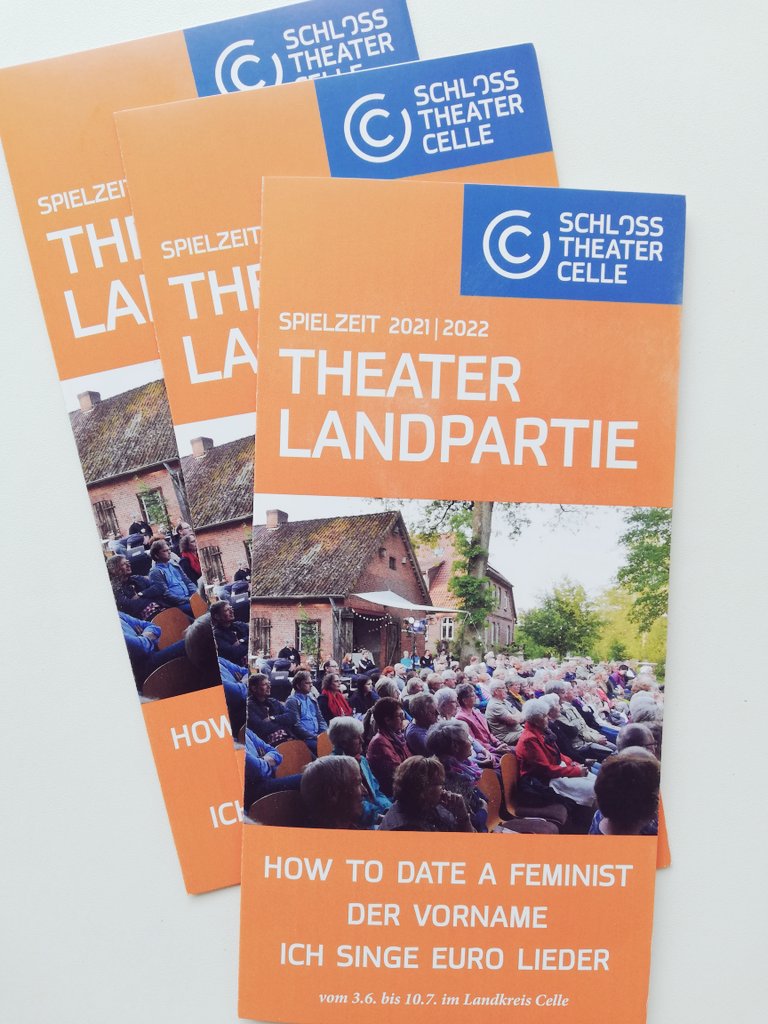 TheaterCelle's tweet photo. Ab dem 03. Juni heißt es wieder THEATER LANDPARTIE! 17 Abende an 15 besonderen Orten in der Region. Der VVK hat begonnen. https://t.co/Q19IphXMim
