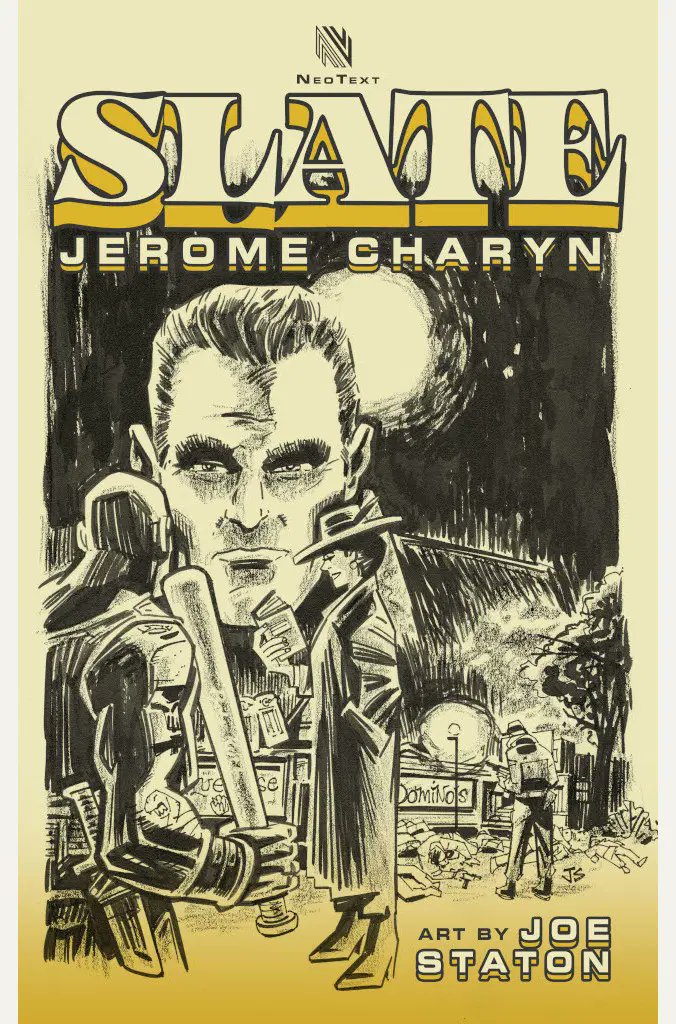 CCinephilia's tweet photo. A violent tale of revenge and a tender love story. Easy to enter and hard to define.

SLATE by Jerome Charyn, brilliantly illustrated by Joe Staton, is out today!

⬇⬇⬇

https://t.co/IqGVofZW5S https://t.co/BkuWVOem8k