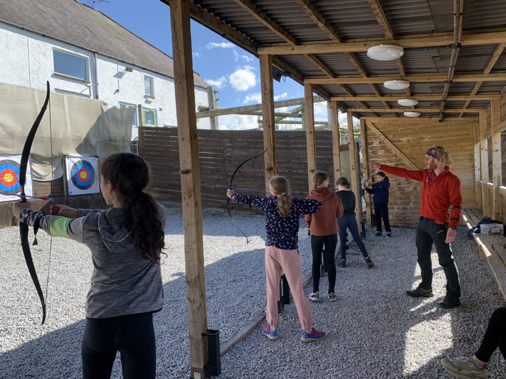NorwichHighPrep's tweet photo. Group A aim for gold as they practise their archery skills and gain points for their team. 
#bullseye #archeryattack https://t.co/GTSUcwU96a