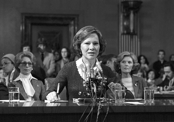 May is #MentalHealthAwarenessMonth . 

Did you know that Rosalynn Carter has been a mental health advocate for more than 50 years?

Here, she testified before congress for the Mental Health Systems Act.
