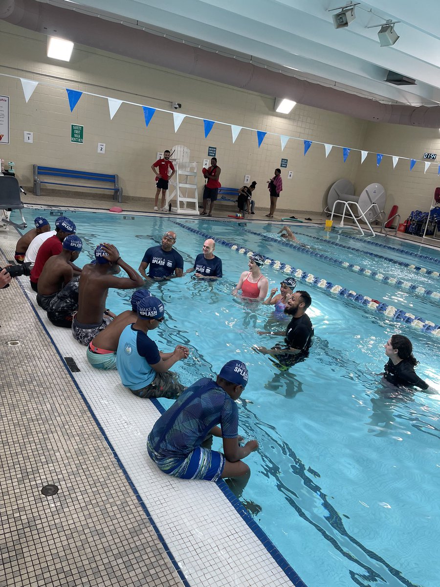 BullseyeComm's tweet photo. @usaswimming is in Philadelphia with Olympians @cullenjones, @rowdygaines, @missyfranklin88, &amp; @ebeisel34 on the @phillips66co “Make a Splash Tour”. The tour ensures that people of all ages, ethnicities, economic levels have access to the necessary skill of learning to swim. https://t.co/q3XpnNsAHK