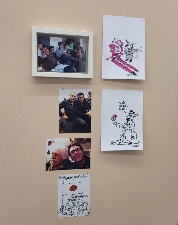 TignousOfficiel's tweet photo. Tignous a soutenu pendant longtemps les actions de @CSF_France En 2005 notamment, il était allé aux Philippines avec l'association et avait dessiné au milieu des enfants. Témoignage de cet engagement, l'exposition TIGNOUS FOREVER jusqu'au 21 mai au @CentreTignousAC https://t.co/OzKaUcXGc8