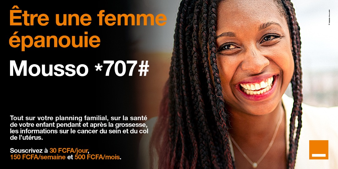 OrangeBurkina's tweet photo. Vous voulez tout savoir sur les différents cancers, composez *707# pour vous inscrire à Mousso
👉30f / jour
👉150f / semaine
👉500f / mois
#Mousso
#VousRapprocherdelEssentiel https://t.co/I8UFrkfUvN