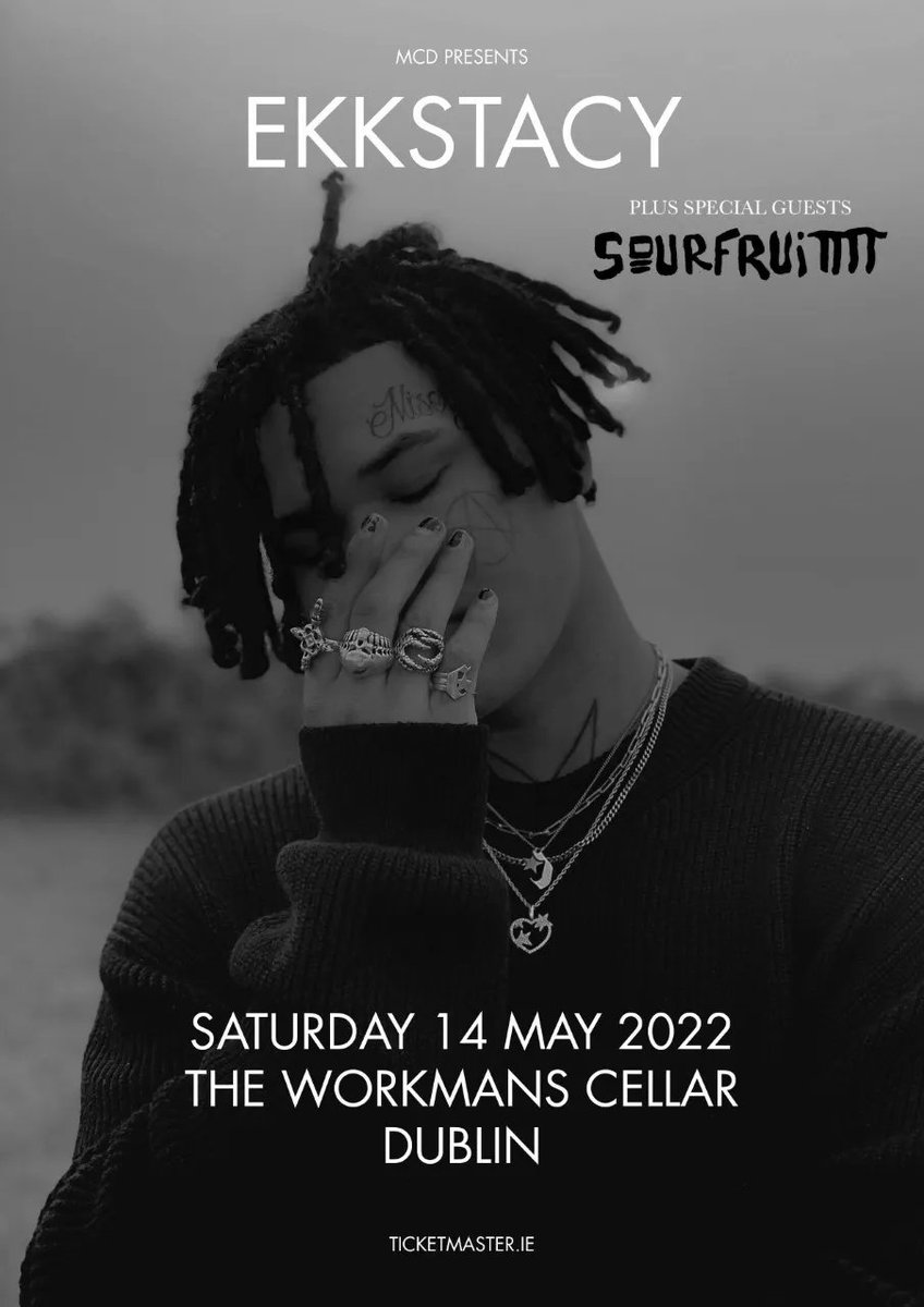 *Support Announcement*

MCD 

Presents 

EKKSTACY 

Support From

SOURFRUIT

14th May 2022

The Workmans Cellar 

<a href="/mcd_productions/">MCD Productions</a> 
<a href="/ekkstacy/">stacy</a> 
<a href="/sourfruitmusic/">sourfruit</a>