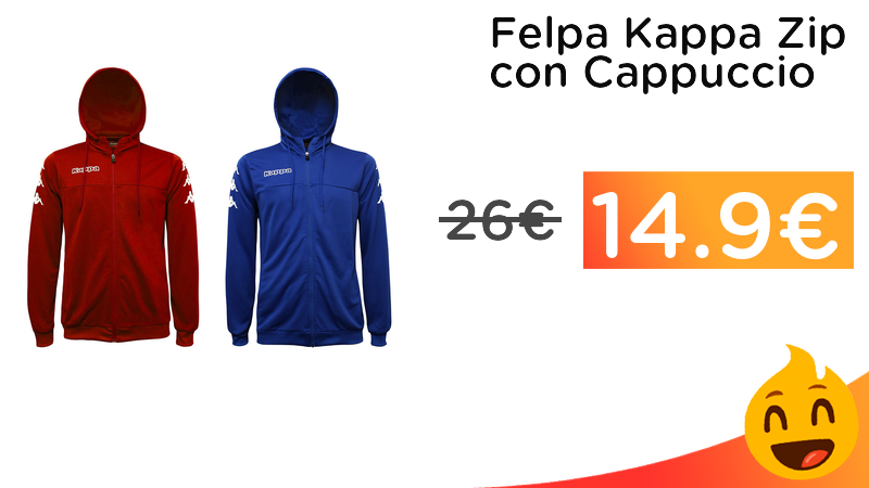 PepperOfferte's tweet photo. #OFFERTE Felpa Kappa Zip con Cappuccio 14.9€ ➡️ https://t.co/KYUgxWMzs7 https://t.co/ytyGLDkp3k