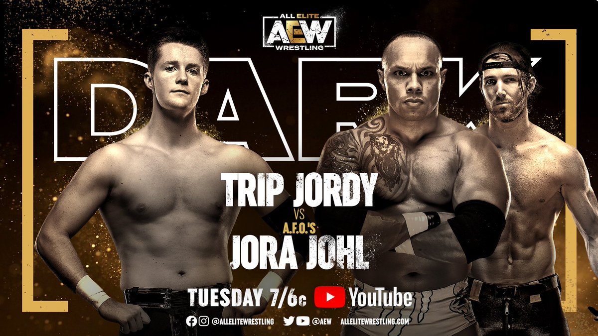 TripJordy's tweet photo. TONIGHT!! #AEWDark debut!!  

gonna flip drip and whip my way to a dub and show the world what’s POPPIN 🧑🏼‍🚀🚀 https://t.co/1MmuQe0Q9R