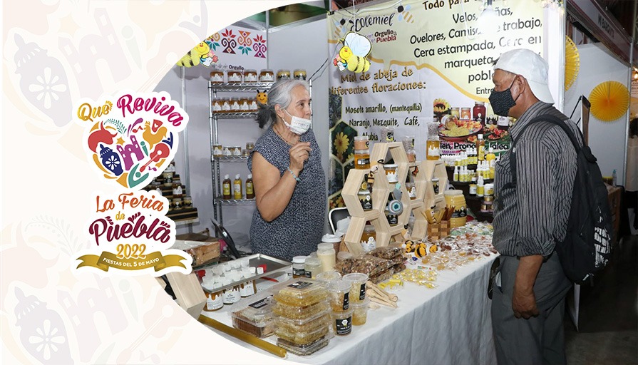 SDRGobPue's tweet photo. En la #FeriaDePuebla2022 🎡🎢, encontrarás productos #OrgulloPuebla como mezcal, miel, artesanías, prendas bordadas a mano, café y mucho más.  

¡Quedan pocos días! 🤠 https://t.co/vVF7EA17Mi