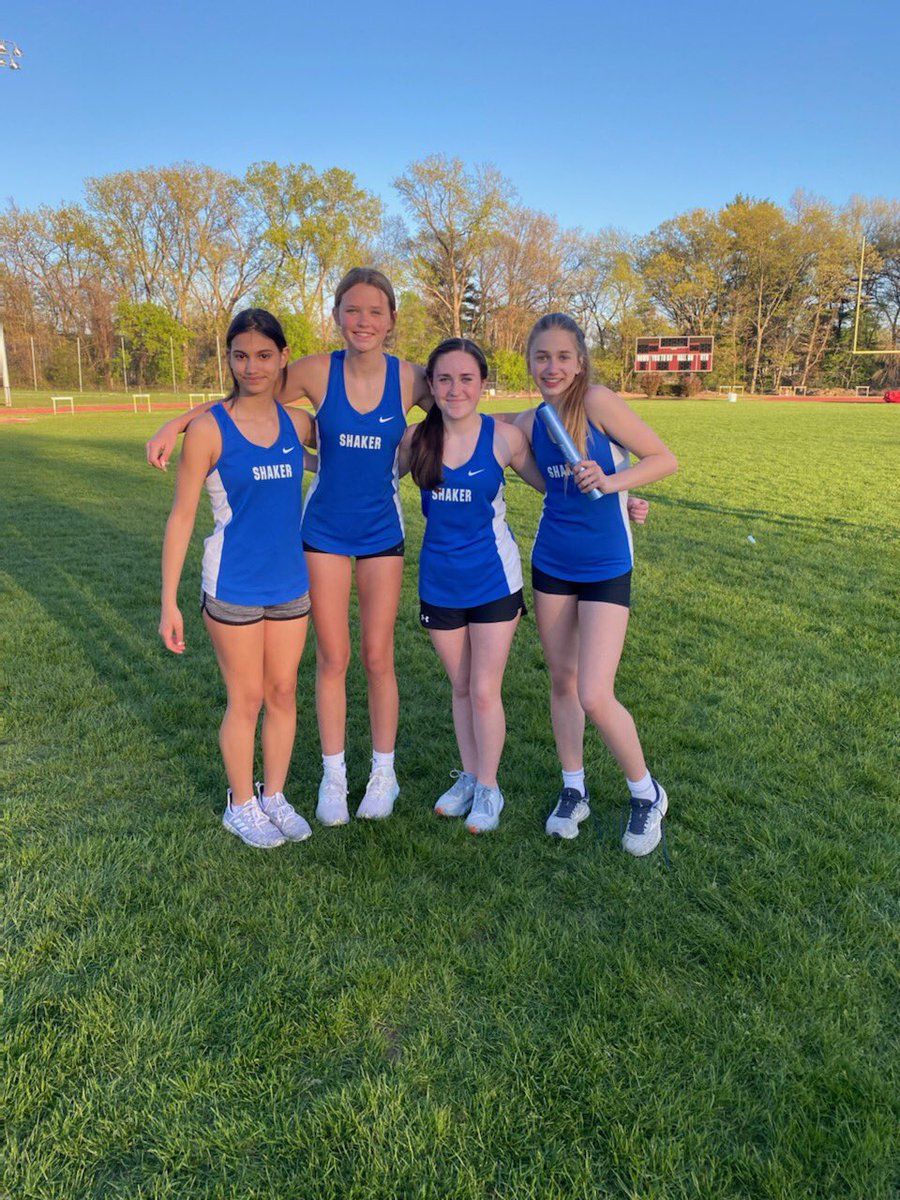 Modified Track had a DAY yesterday @ South Colonie with several modified school records. 1st shoutout goes to the girls 4x100m relay team of Alexa Taveras,Caitlyn McKinney,Lauren Knapp, &amp;Ella Majeran with an impressive time of 56.1. Ella also set a record in the 55m hurdles &amp;100m
