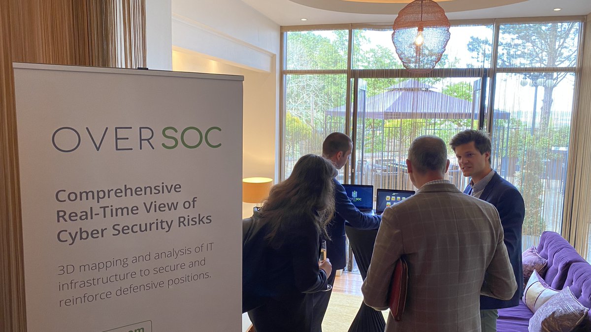 WesleyCloverInt's tweet photo. @OverSOC from @alacritefrance presenting at our UK Cyber Reception - A comprehensive real-time view of cyber security risks through 3D mapping and analysis of IT infrastructure to secure and reinforce defensive positions. https://t.co/HerKnmwXkm