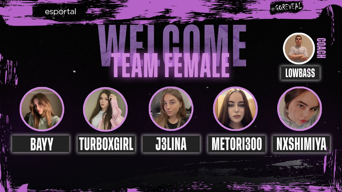 RVMultigaming's tweet photo. 🔥Announcement🔥
Heißt unser Internationales Female Roster herzlich willkommen. Das Team spielt die aktuellen Cash Cups wie diverse andere tournaments.💪
⇩ Manager ⇩
@nekigora
⇩ Lineup ⇩
#Bayy
#turboxgirl
@j3linaa
@metori300
@nxshimiya
⇩ Coach ⇩
#Lowbass
#GoReveal https://t.co/dWNn78NslS